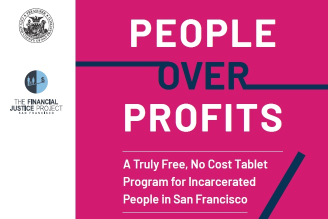 People Over Profits report cover, San Francisco free tablet program